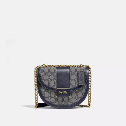 Alie Saddle Bag In Signature Jacquard