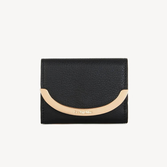 Mini Lizzie Trifold Wallet - Black